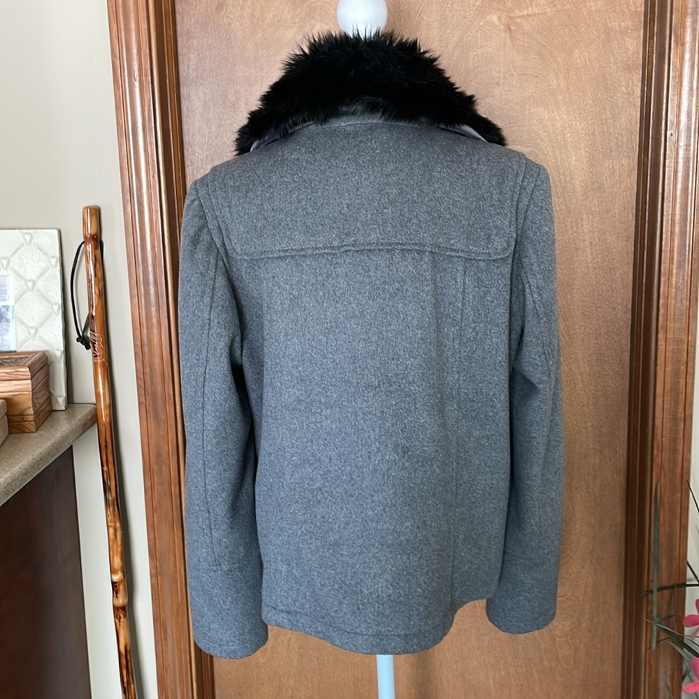 Cozy Gray Wool Jacket by Express - Picture 12 of 17